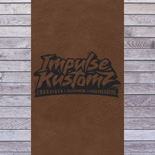 Leatherette Sheets 12" x 24" - Brown/Black with adhesive