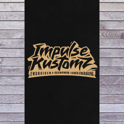 Leatherette Sheets 12" x 24" - Black/Gold with adhesive