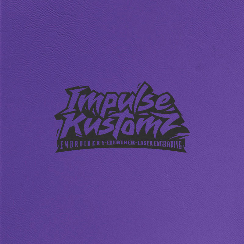 Leatherette Sheets 12" x 24" - Purple/Black with adhesive