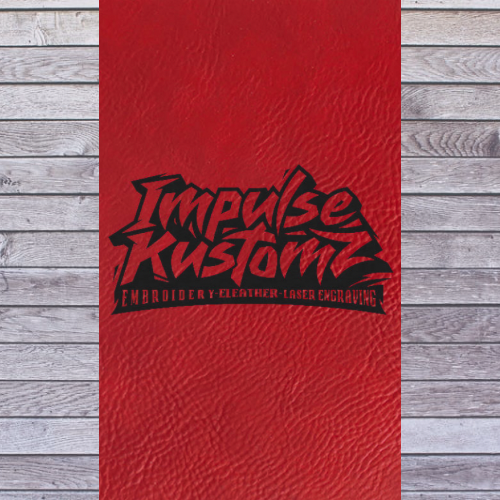 Leatherette Sheets 12" x 24" - Red/Black with adhesive