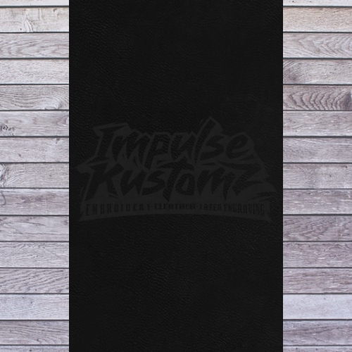 Leatherette Sheets 12" x 24" - Black/Black with adhesive
